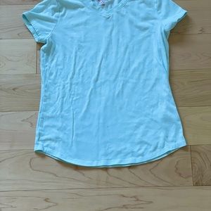 Girls blue sparkly glitter t shirt!